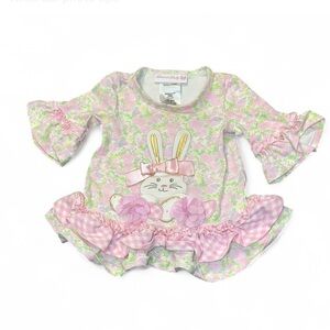 Bonnie Baby Bunny Floral Ruffle Dress